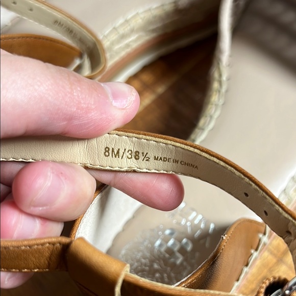 Vince Camuto Brown and Taupe Espadrille Sandals, Women’s 8 - Picture 3 of 9